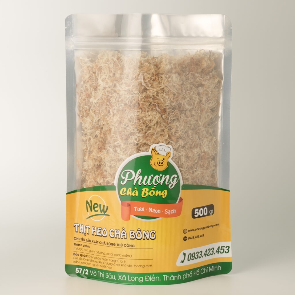 Túi chà bông heo Phượng 500g